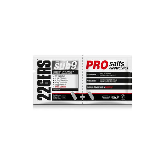 SUB9 PRO SALTS ELECTROLYTES - Duplo de Sales y Electrolitos con Cafeína - 2 Cápsulas