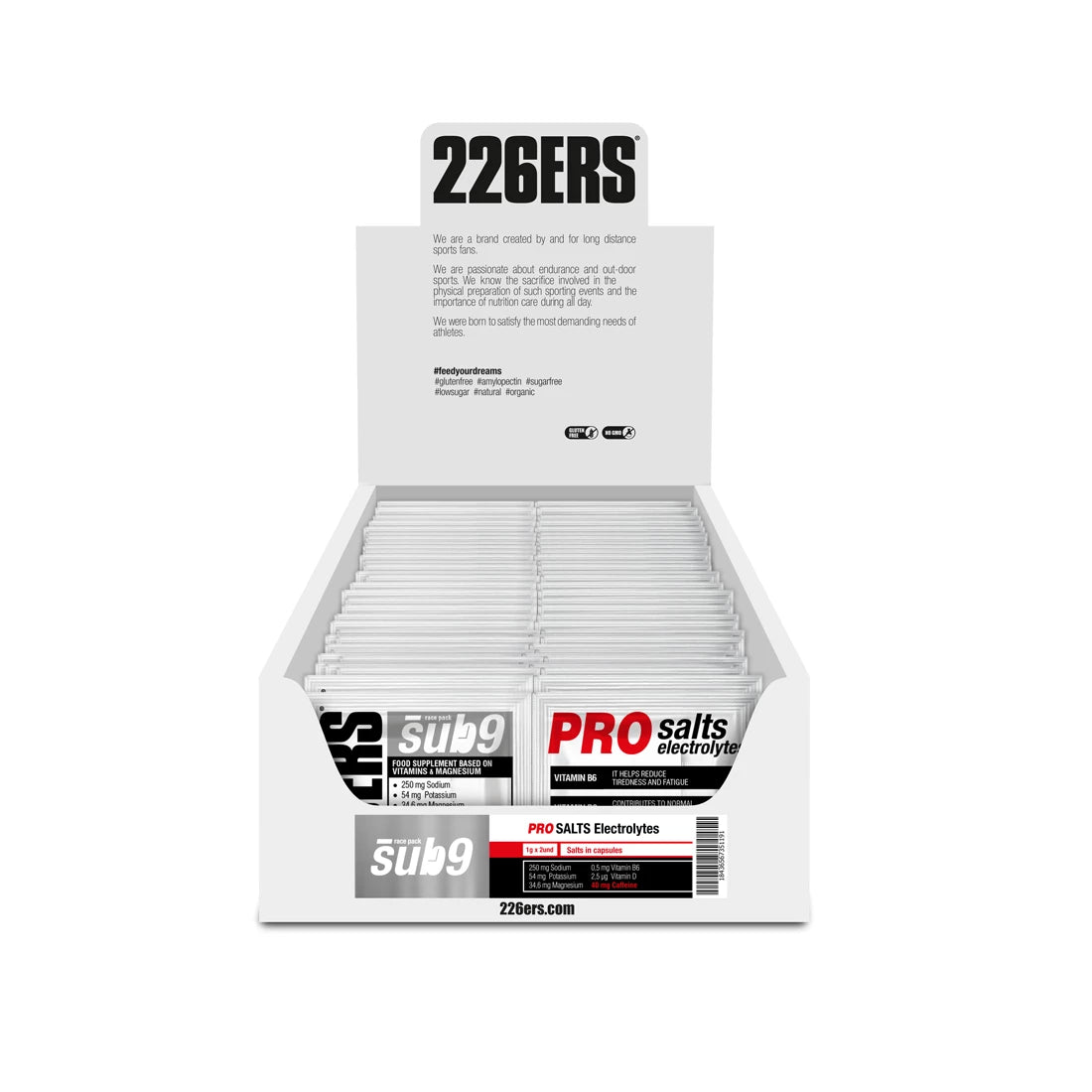 SUB9 PRO SALTS ELECTROLYTES - Duplo de Sales y Electrolitos con Cafeína - 2 Cápsulas